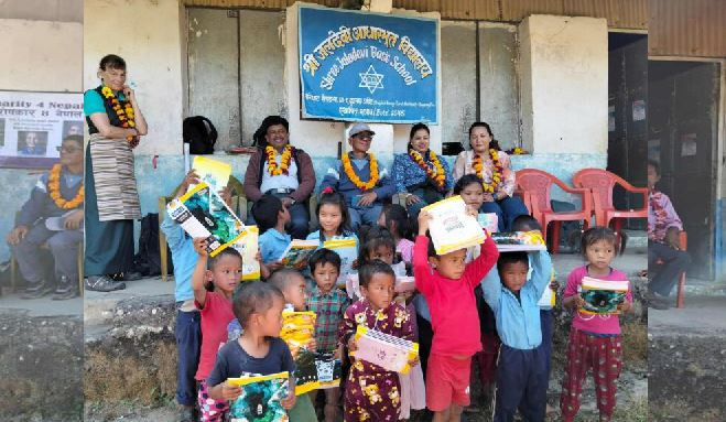 बेनिघाटरोराङका ३ विद्यालयमा स्टेशनरी वितरण, १८ चेपाङविद्यार्थीलाई पूर्ण छात्रवृत्ति