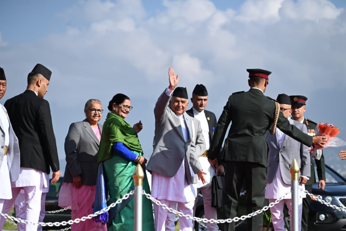 राष्ट्रपति पौडेल कतार प्रस्थान (तस्बिरसहित)