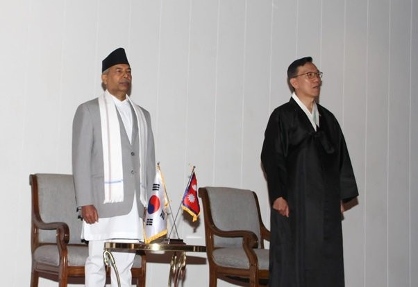 उपराष्ट्रपति यादव कोरियाली राष्ट्रिय दिवस स्वागत समारोहमा सहभागी