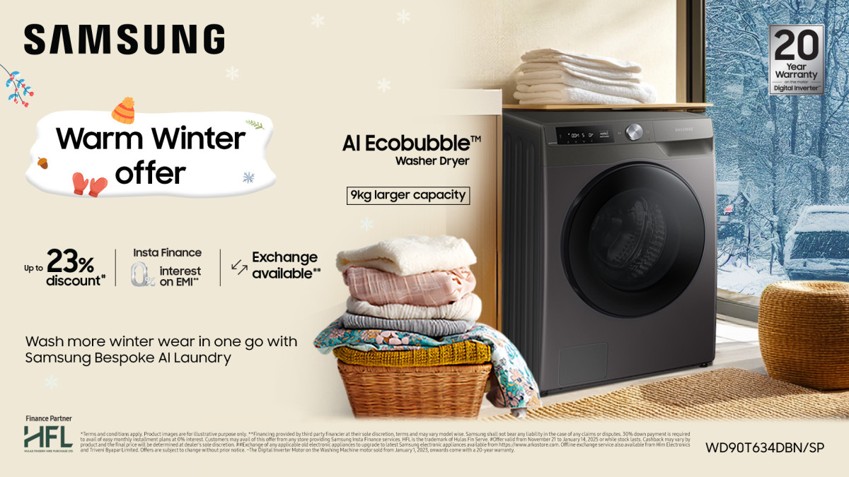 सामसङ नेपालको वार्म विन्टर अफर,  वाशिङ मेसिन र रेफ्रिजिरेटरमा आकर्षक बचत