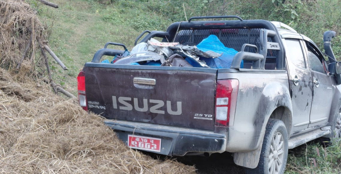 सिन्धुलीमा गाडी दुर्घटना हुँदा ४ जना घाइते (नामावलीसहित)