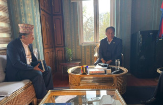 कुलमान र हितेन्द्रबीच भेटवार्ता