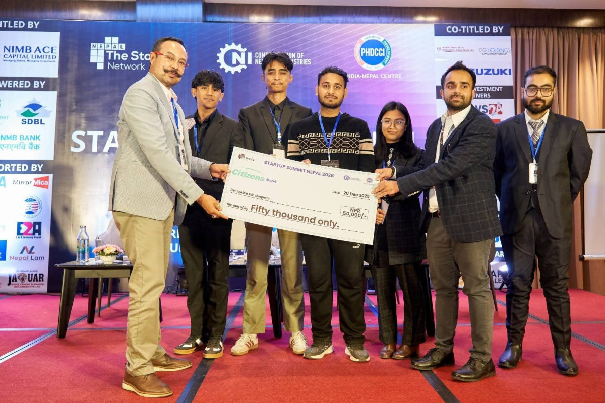 नेपाल इन्जिनियरिङ कलेजका विद्यार्थीलाई स्टार्टअप समिटको उपाधि