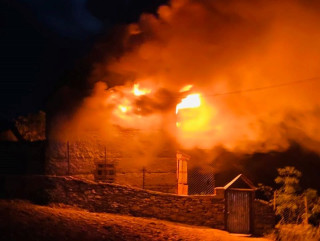 हुम्लामा आगलागी हुँदा दुई जना घाइते, पाँचवटा घरमा क्षति