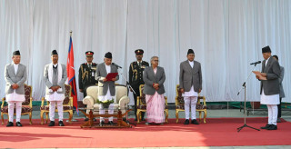 नवनियुक्त परराष्ट्रमन्त्री शर्माले लिए शपथ