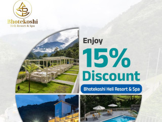 ज्योति विकास बैंकका ग्राहकहरूले भोटेकोशी हेली रिर्सोट स्पामा विशेष छुट पाउने