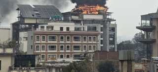 ललितपुरको दाउरा थकालीमा आगलागी