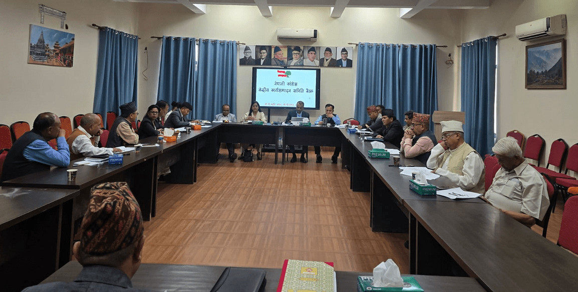 सानेपामा कांग्रेसको कार्यसम्पादन समितिको बैठक
