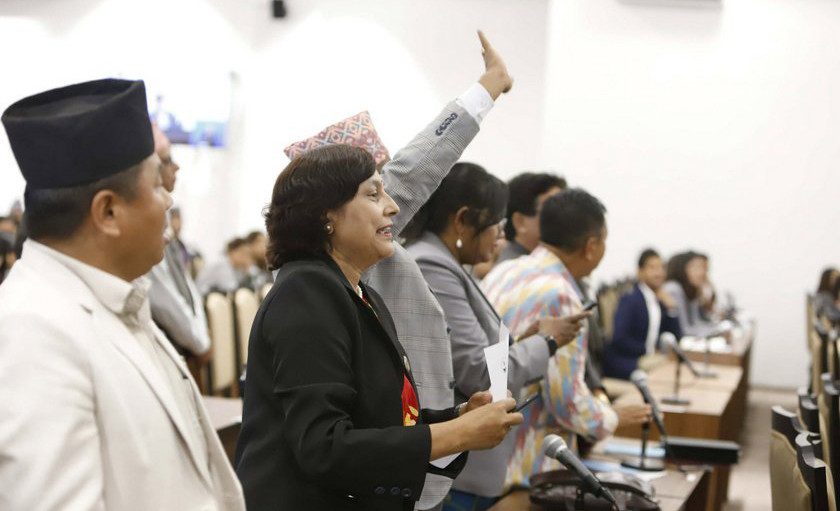 प्रतिनिधि सभा बैठकमा विपक्षी दलहरूको अवरोध