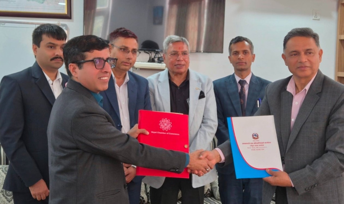 राष्ट्रिय तथ्याङ्क कार्यालय र नेपाल चेम्बर अफ कमर्सबिच सम्झौता