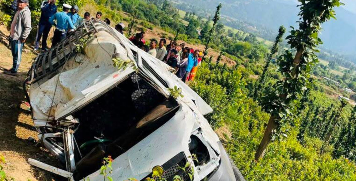 जाजरकोटमा गाडी दुर्घटना हुँदा सात जना घाइते