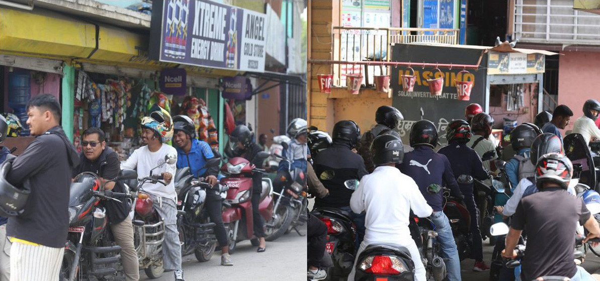 आयल निगमले मूल्य घटाएपछि पेट्रोल पम्पहरूमा लाग्यो उपभोक्ताको ओइरो