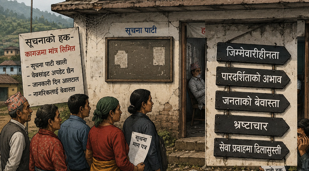 सूचनाको हकमा कमजोर  र गैरजिम्मेवार  गाउँका सरकार