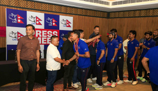 विश्वकप लिग-२ खेल्ने नेपाली टोलीको बिदाइ