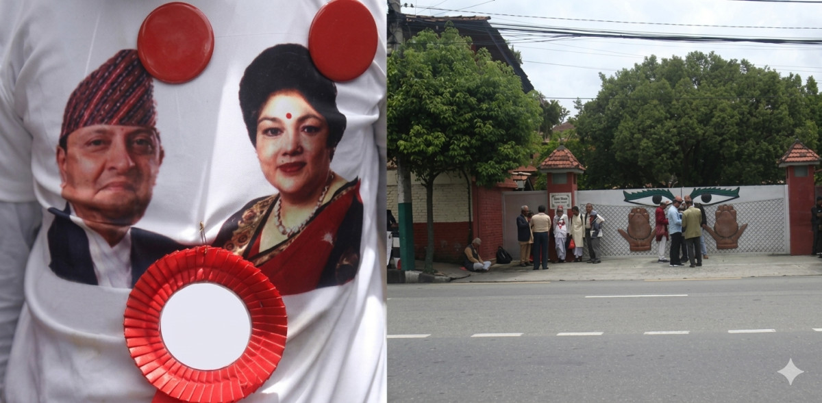 पूर्वराजा ज्ञानेन्द्रलाई शुभकामना दिन पुगेकाहरू गेटबाटै फर्किए