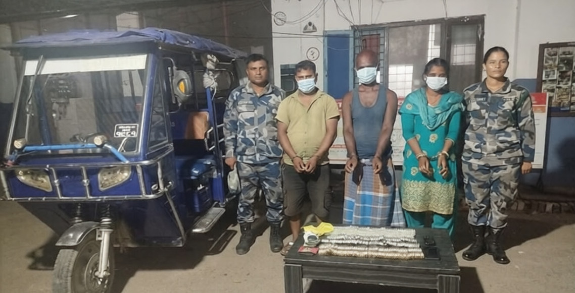 तिघ्रामा लागुऔषध बाँधेर नेपाल आउँदै गरेकी भारतीय युवती पक्राउ