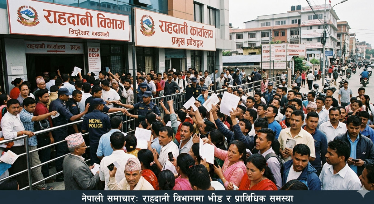 नयाँ राहदानी प्रणाली सुरु भएकै दिन देशभर प्राविधिक समस्या, सेवाग्राही मारमा