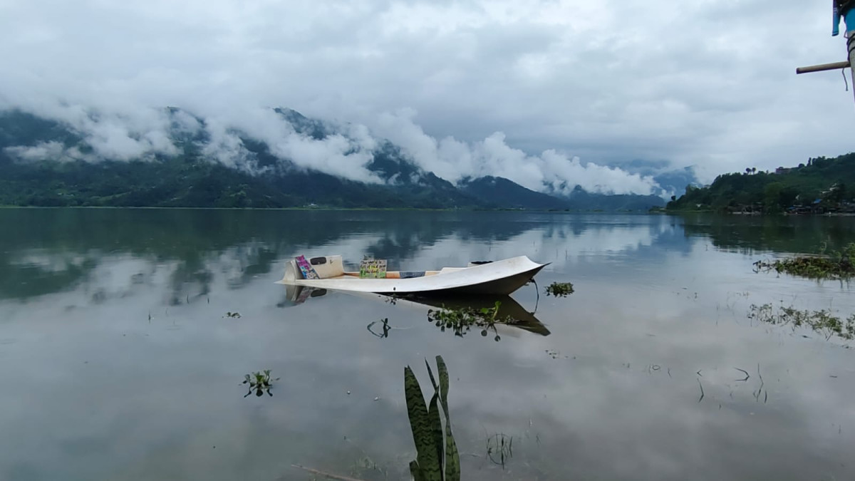वर्षापछि फेवातालको सतहमा उल्लेख्य वृद्धि (तस्बिरहरु)