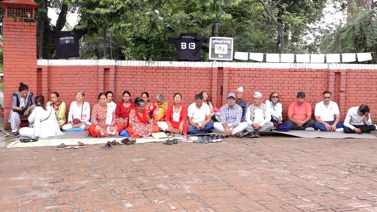 तिलगंगा बस्ती हटाएको विरोधमा ७५ दिनदेखि स्थानीय धर्नामा