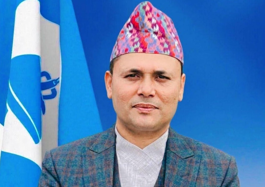 रास्वपाका सांसद गणेश पौडेलमाथि मसी प्रहार