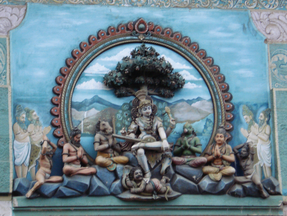 दक्षिणामूर्ति मन्दिरमा भक्तजनको लाम