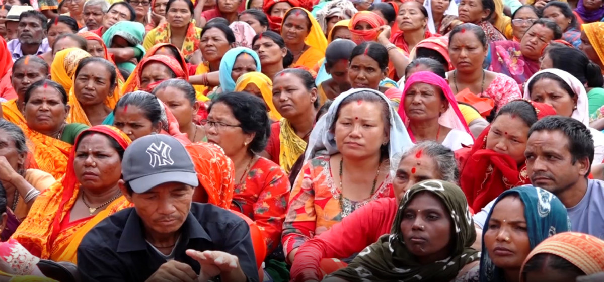 माईतीघरमा लघुवित्तपीडितको सामुहिक आमरण अनशन तेस्रो दिन पनि जारी