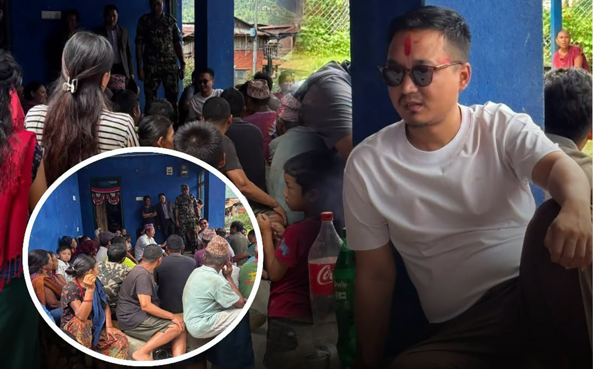 गोरखामा गृहमन्त्रीः गाउँबस्तीमा पुगी मतदाता भेटघाट गरी गुनासो सुन्दै