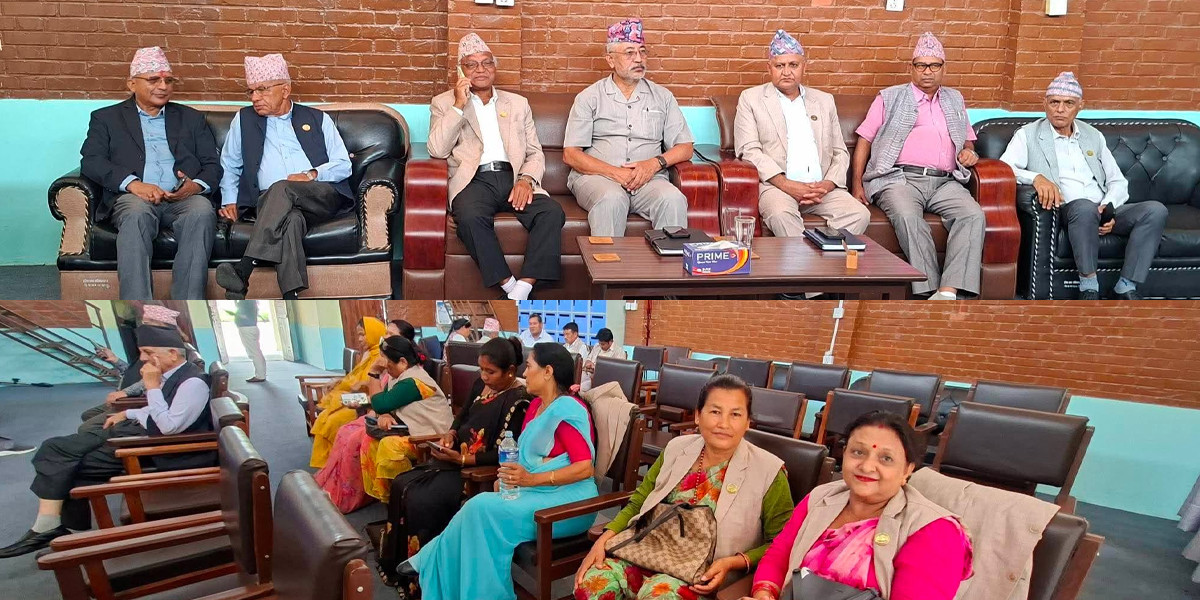 विश्वासको मतअघि एमाले कार्यालयमा जुटे लुम्बिनीका सत्ता पक्षका सांसद
