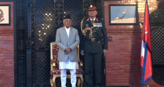 राष्ट्रपतिद्वारा भारतीय प्रधानसेनापतिलाई दर्ज्यानी चिह्न प्रदान