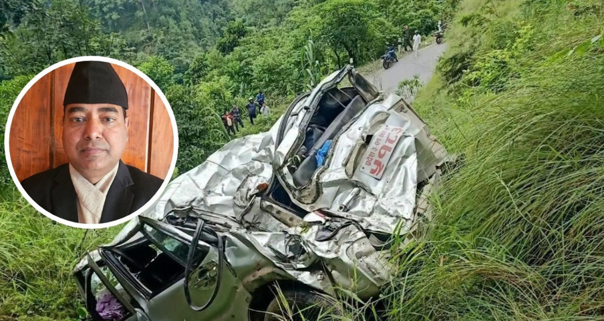 उच्च अदालतका न्यायाधीश डाँगी सवार स्कार्पियो दुर्घटना, हेलिकप्टरबाट काठमाडौं लगियो