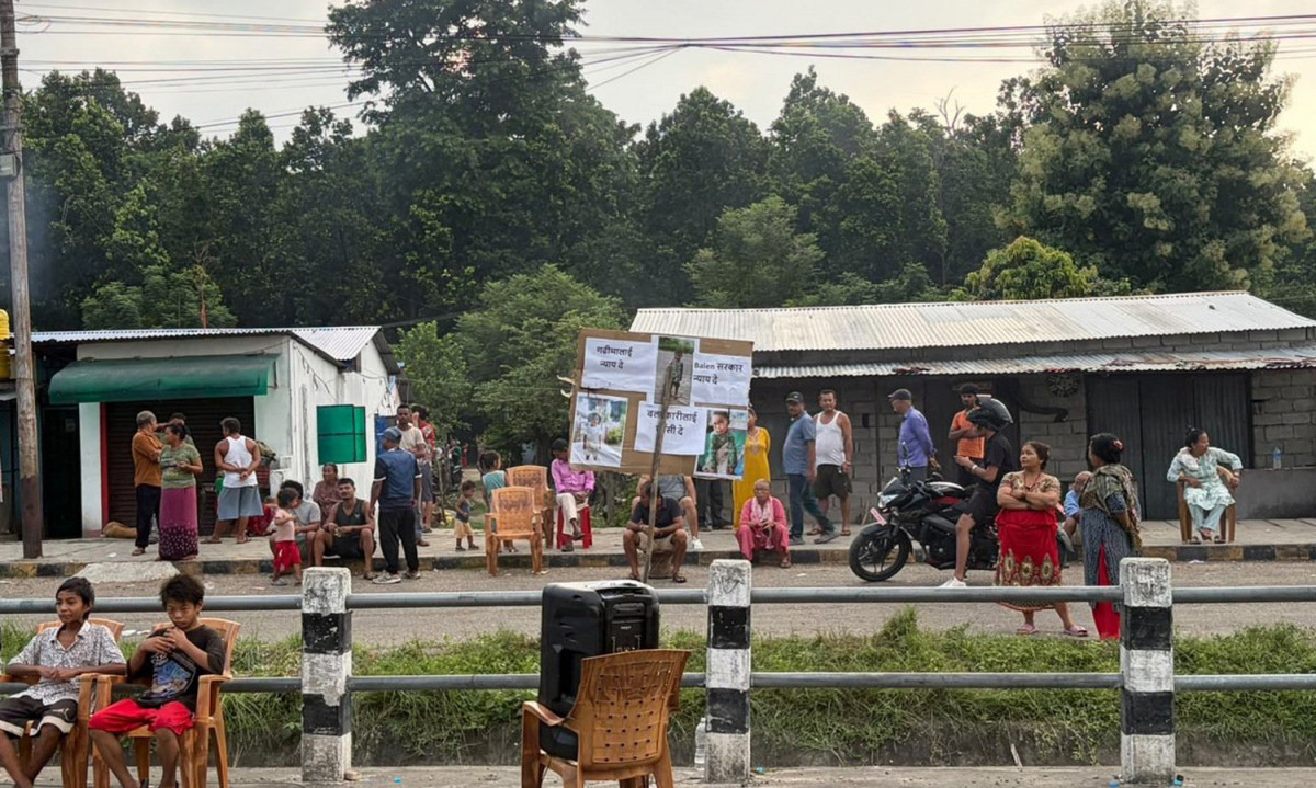 बालिका हत्या विरोधमा प्रदर्शन चर्कियो, पथलैया–वीरगन्ज सडकखण्ड बन्द