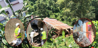 गोरखामा बगेको घरको विज्ञ टोलीद्वारा निरीक्षण