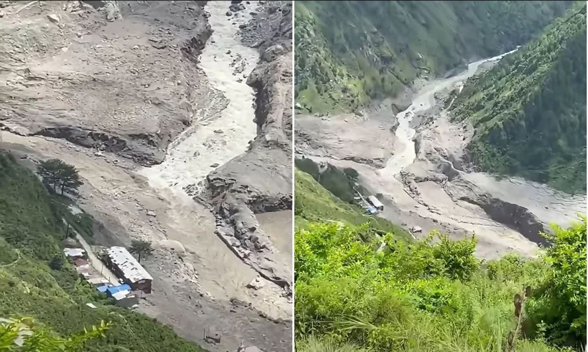 चीनतर्फ कृत्रिम ताल फुटेपछि स्याफ्रुबेँसी आइपुग्यो बाढी