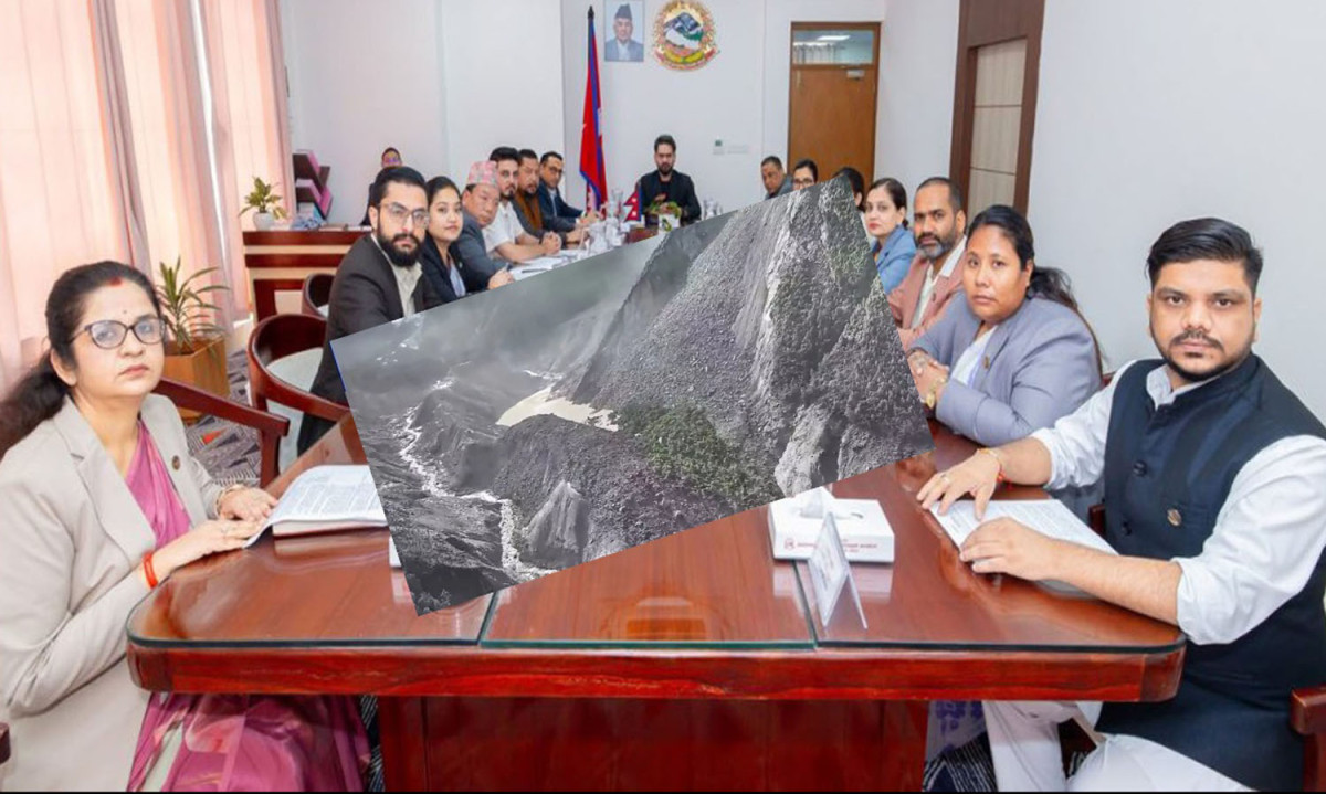 चीनतर्फ ग्लेसियर फुटेर पानी ओभरफ्लो, तत्काल ठूलो जोखिम नरहेको सरकारको दाबी