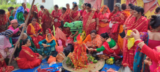 बिरुडा धोएर न्यालाको गौरापर्व मनाइँदै
