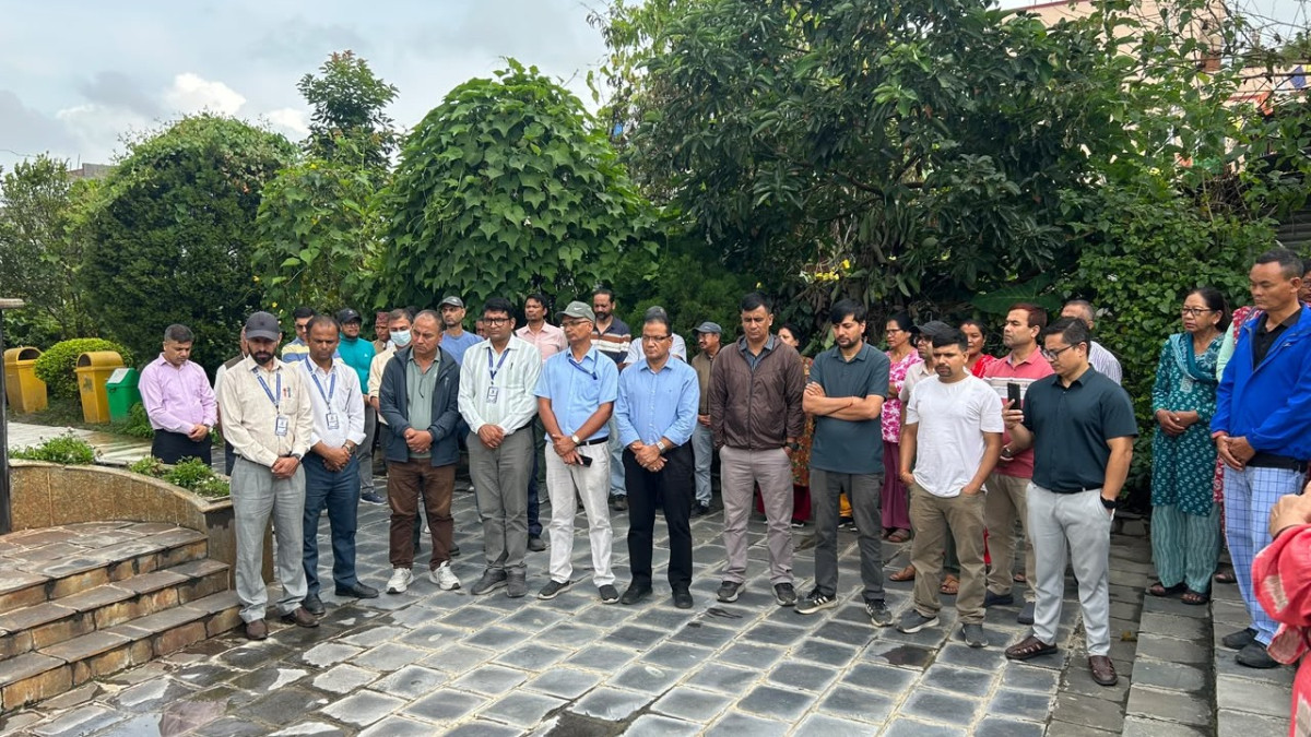 रसुवा–भोटेकोशी बाढीमा ज्यान गुमाएकाहरूको सम्झनामा नेपाल इन्जिनियरिङ कलेजमा शोकसभा