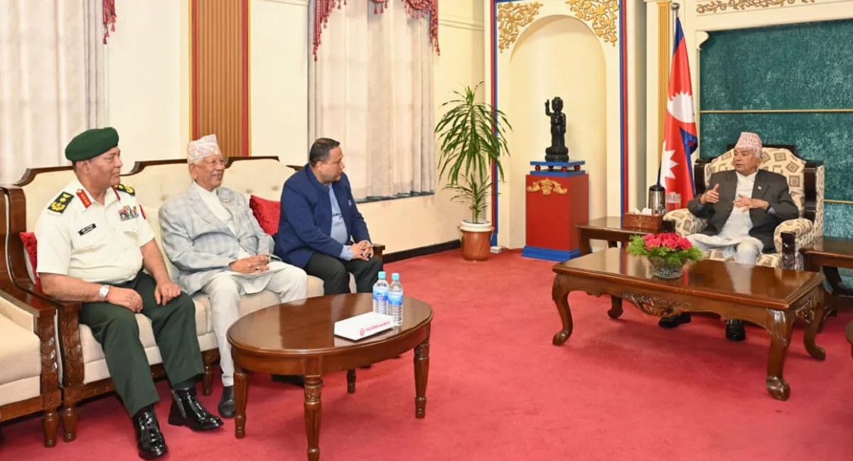 भोटेकोशी बाढीपीडितको पुनर्स्थापनामा तीव्रता दिन राष्ट्रपति पौडेलको आग्रह