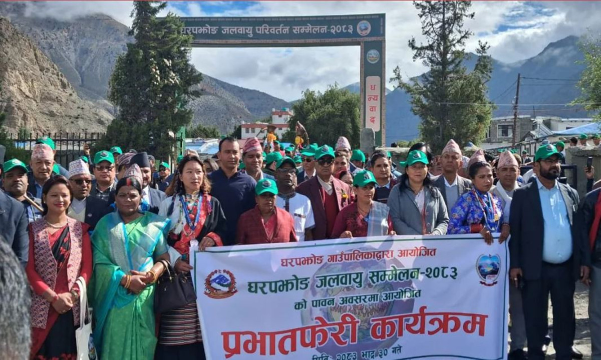 जोमसोममा राष्ट्रिय जलवायु सम्मेलन सुरु (तस्बिरहरु)