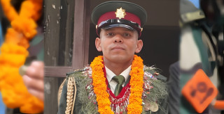 बाढीमा बेपत्ता सेनाका सहायक सेनानी धामीको कुशको शव बनाएर अन्त्येष्टि