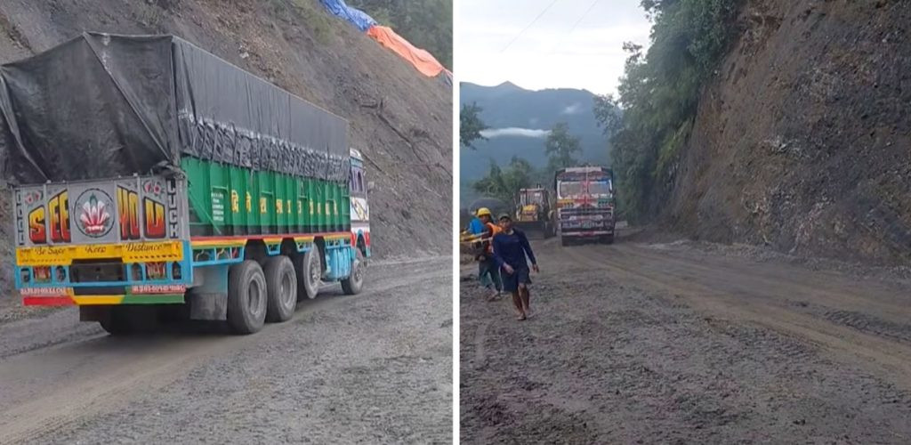 कृष्णभिरको पहिरो पन्छाएपछि पृथ्वी राजमार्ग एकतर्फी सञ्चालन