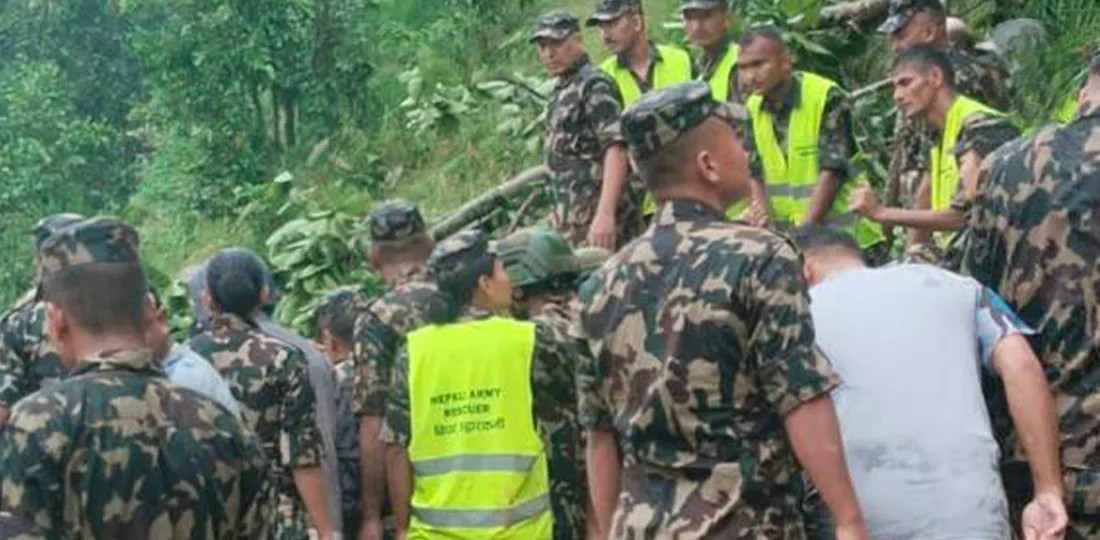 बाढीपहिरो प्रभावित क्षेत्रमा सेनाको सक्रियता