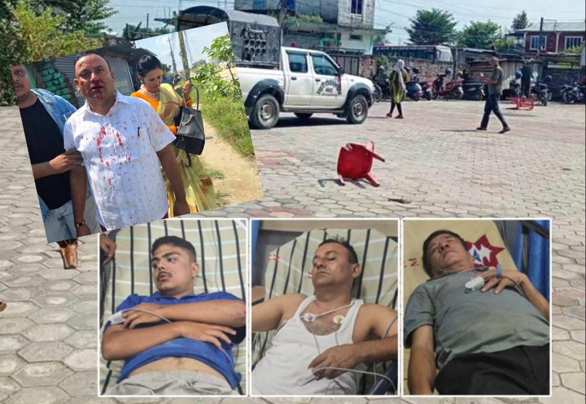 मोरङ–६ कांग्रेस अधिवेशनस्थलमा झडप, नेतासहित कार्यकर्ता घाइते