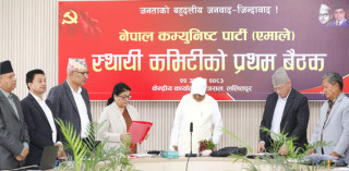 पूर्वराष्ट्रपति विद्यादेवी भण्डारी एमालेको वरिष्ठ उपाध्यक्ष नियुक्त, अध्यक्ष ओलीद्वारा शपथ
